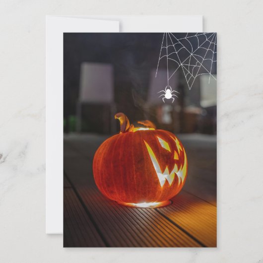 Quirky Euro-Chic Halloween Party Invitation 招待状 (裏面)