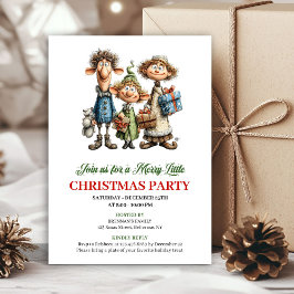 Quirky Family Holiday Party Printable Invitation 招待状