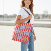 Quirky Fish Cans Striped Design トートバッグ