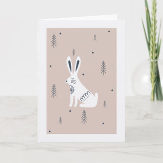 Quirky Hare Easter Card カード