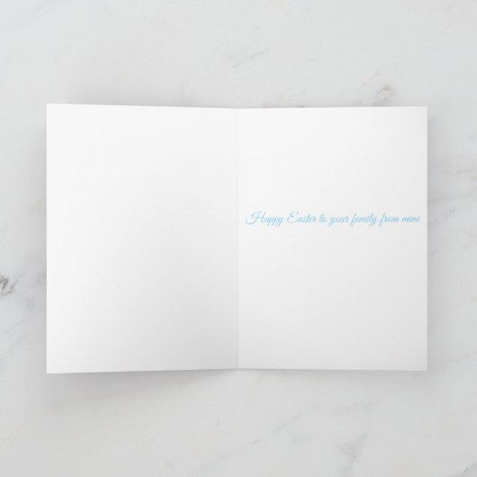 Quirky Hare Easter Card カード (内部)
