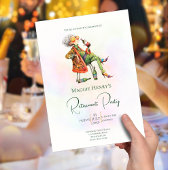 Quirky Lady's Retirement Party Invitation 招待状