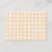 Quirky Little Pumpkin Baby Shower Books for Baby エンクロージャーカード (裏面)