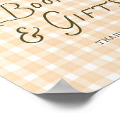 Quirky Little Pumpkin Baby Shower Books Gifts ポスター (角)