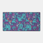 Quirky Monster Doodle Delight デスクマット (正面)