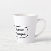 Quirky Mosquito Funny Coffee Quote カフェラテマグ (右)