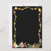 Quirky Neon Holly Jolly Christmas 招待状 (裏面)