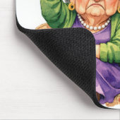 Quirky Old Ladies with Red Wine マウスパッド (コーナー)