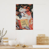 Quirky Parrot Bathroom Wall Art Print 'I See ポスター (キッチン)