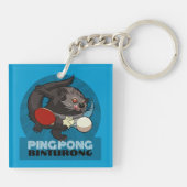 Quirky Ping Pong Binturong Table Tennis Player キーホルダー (裏面)