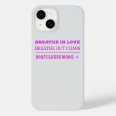 Quirky Pink Momfulness Mode ON – Breathe Love Case-Mate iPhoneケース (裏面)