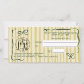 Quirky Retro Citrus HandDrawn Bow Gift Certificate (裏面)