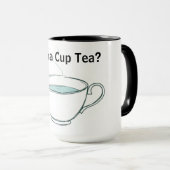 Quirky Tea Time Whimsical Personalized Tea マグカップ (正面右)