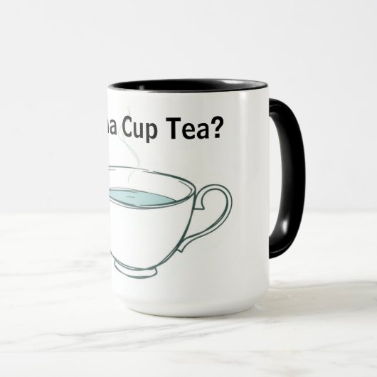 Quirky Tea Time Whimsical Personalized Tea マグカップ (正面右)
