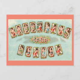 Quirky Vintage Postcard From London ポストカード