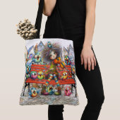 Quirky Violin Serenade - SEE BACK! トートバッグ (クローズアップ)