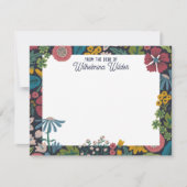 Quirky Wild Garden Flowers From the Desk of ノートカード (正面)