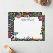 Quirky Wild Garden Flowers From the Desk of ノートカード (正面/裏面インサイチュ)