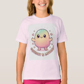 quishy & Lovable – Cute Kawaii Character Design Tシャツ (正面)