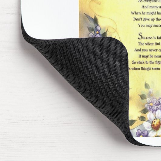 quit=inspirationalの詩は マウスパッド (コーナー)