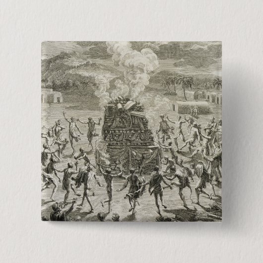 Quitchi-Manitouへの犠牲、か素晴らしいSpi 缶バッジ (正面)