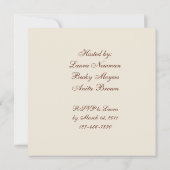 Quited猿のベビーシャワーの招待状 招待状 (裏面)