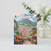 Quito, a city perched in the Andes ポストカード (スタンド正面)