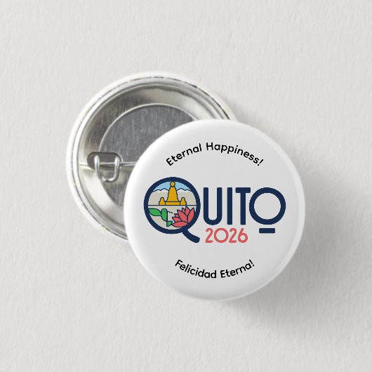 Quito Ecuador 2026 International Convention Pin 缶バッジ (正面&裏面)