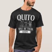 Quito Ecuador City Trip Skyline Map Travel Tシャツ (正面)