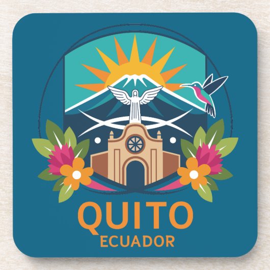 Quito Ecuador South America コースター (正面)
