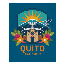Quito Ecuador South America ポスター