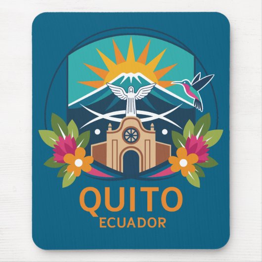Quito Ecuador South America マウスパッド (正面)