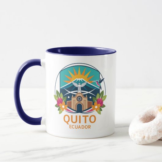 Quito Ecuador South America マグカップ (ドーナツ)