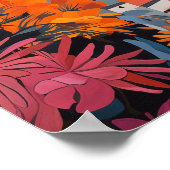 Quito Ecuador Travel City Painting Aesthetic ポスター (角)