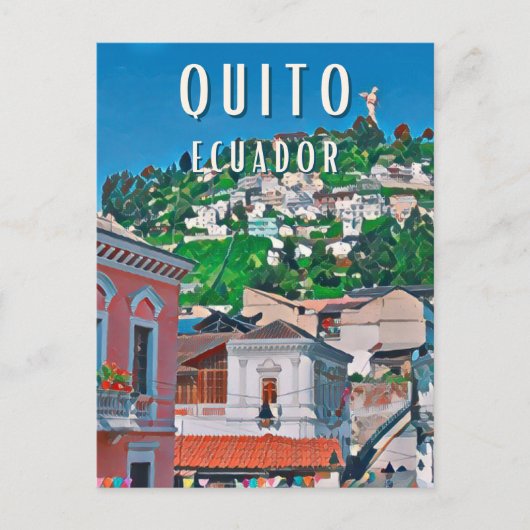 Quito, la capitale équatorienne ポストカード (正面)