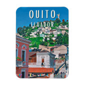 Quito, la capitale équatorienne マグネット (縦)