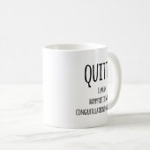 Quitter Retirement Gift、おもしろいRetirement Gift Co コーヒーマグカップ (正面右)