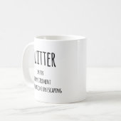 Quitter Retirement Gift、おもしろいRetirement Gift Co コーヒーマグカップ (正面左)