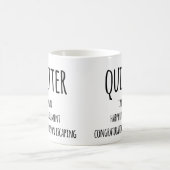 Quitter Retirement Gift、おもしろいRetirement Gift Co コーヒーマグカップ (中央)