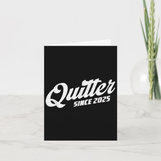 Quitter Since 2025 Non-smoker Quit Smoking カード (正面)