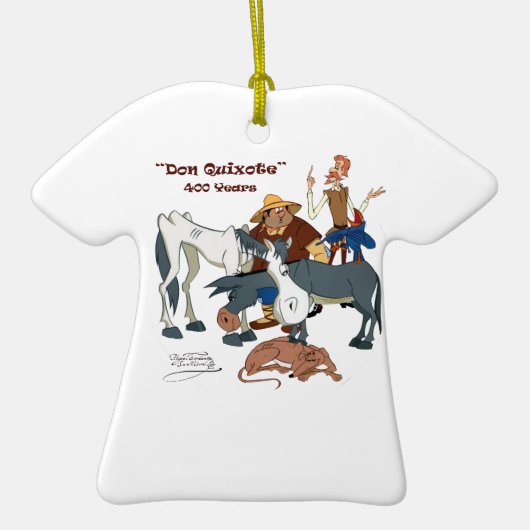 @QUIXOTEdotTV 400年のドン・キホーテ セラミックオーナメント (正面)