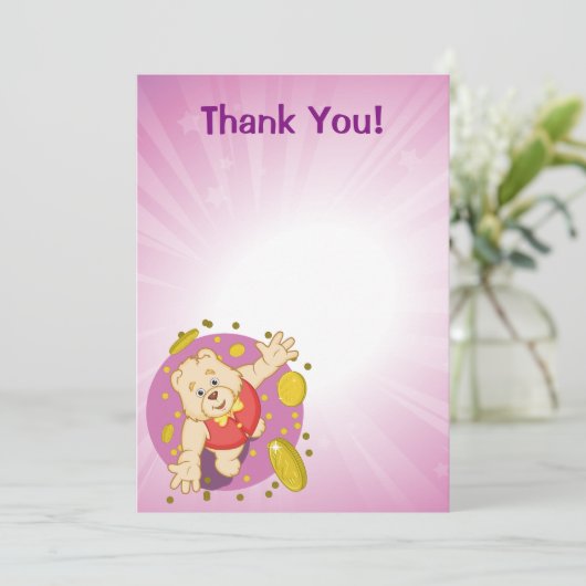 Quizzyくま サンキューカード (スタンド正面)