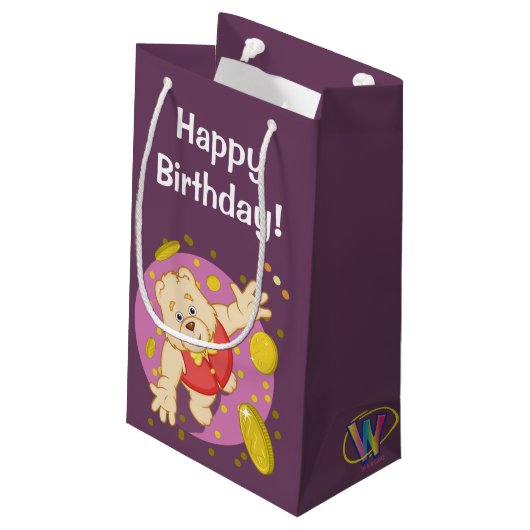 Quizzyくま スモールペーパーバッグ (裏面アングル)