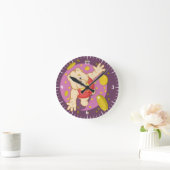 Quizzyくま ラウンド壁時計 (ホーム)