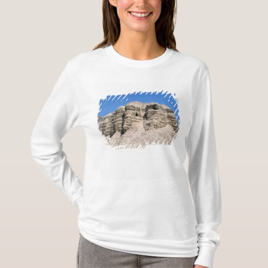 Qumranの洞窟の眺め Tシャツ (正面)