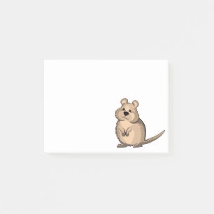 Quokkaのかわいいオーストラリアの有袋類 ポストイット