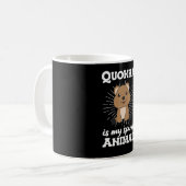 Quokkaは私の精神の動物である – かわいいQuokkasヴィンテージ コーヒーマグカップ (正面左)