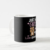 Quokkaを愛する女の子のためのQuokkas コーヒーマグカップ (正面左)