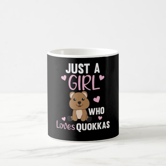 Quokkaを愛する女の子のためのQuokkas コーヒーマグカップ (中央)