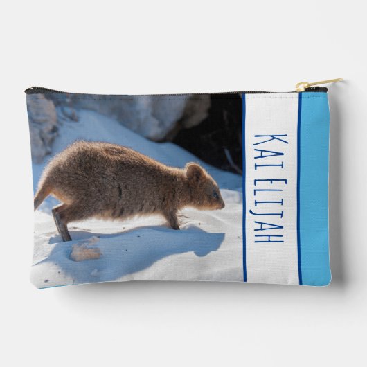 QuokkaオンビーチオーストラリアBlue Boys Personal アクセサリーポーチ (裏面)